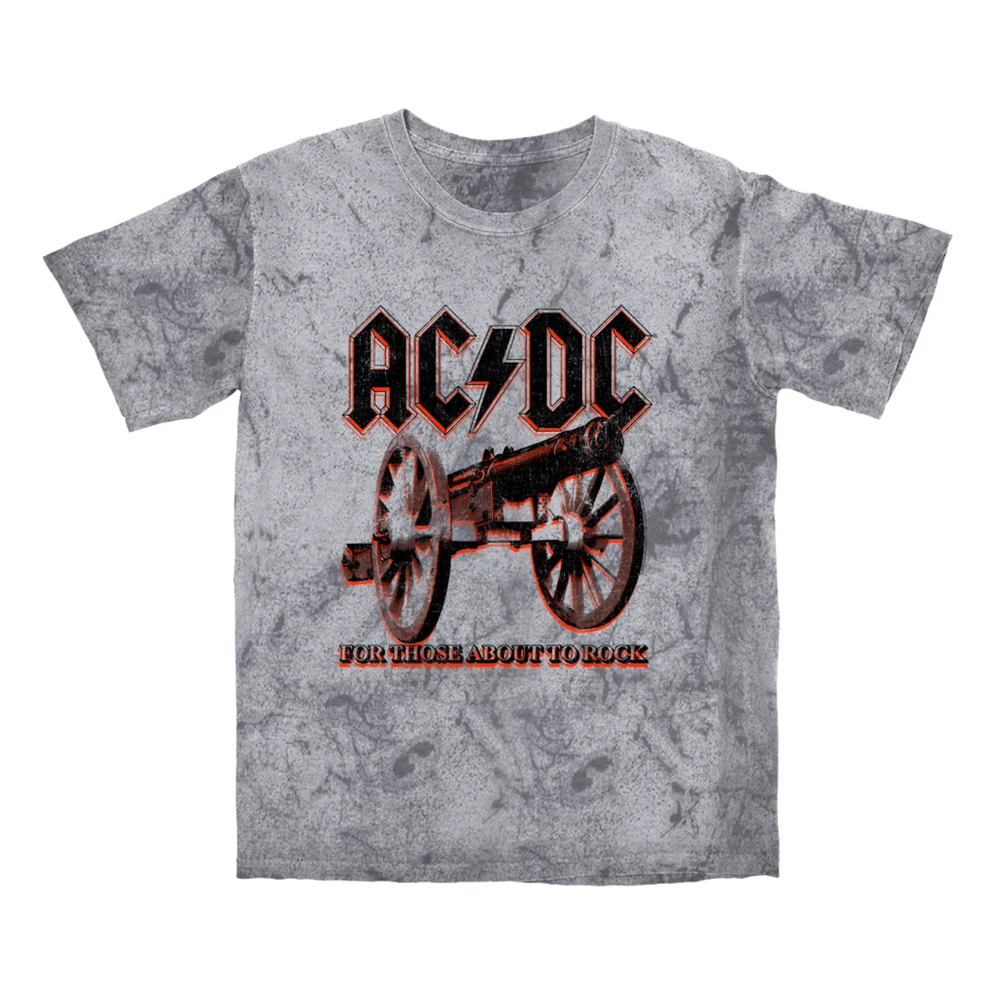 AC/DC T-shirt | Neon For Those About To Rock Cannon ACDC Color Blast Shirt