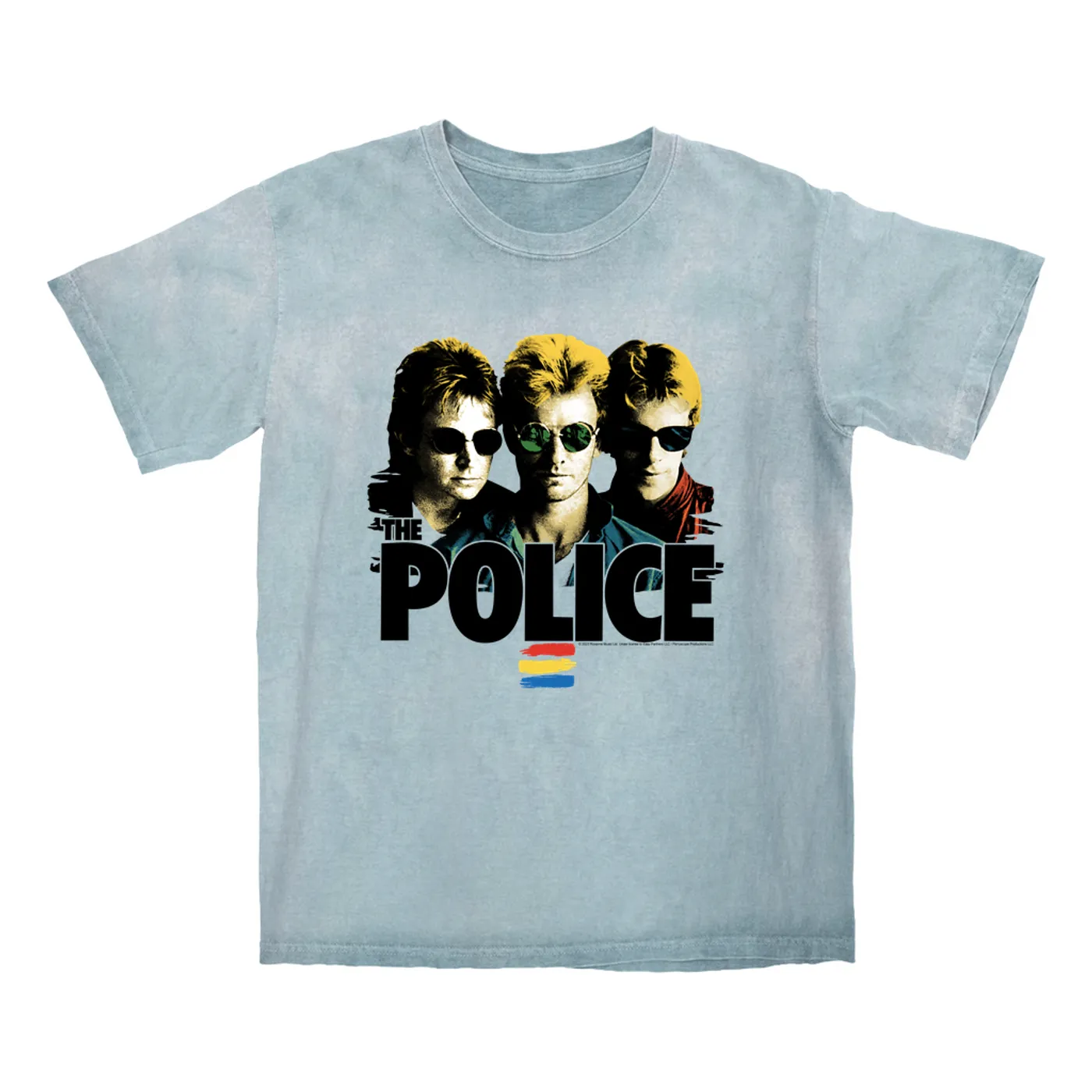 The Police T-shirt | Synchronicity Shades Image (Merchbar Exclusive) The Police Color Blast Shirt
