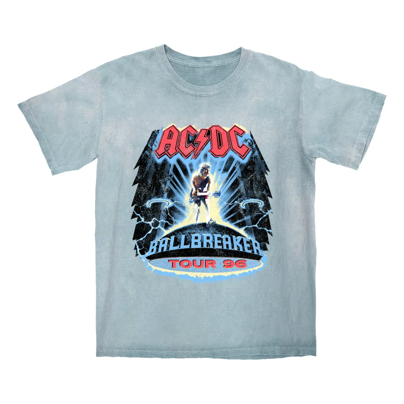 AC/DC T-shirt | Ballbreaker Tour '96 Distressed ACDC Color Blast Shirt
