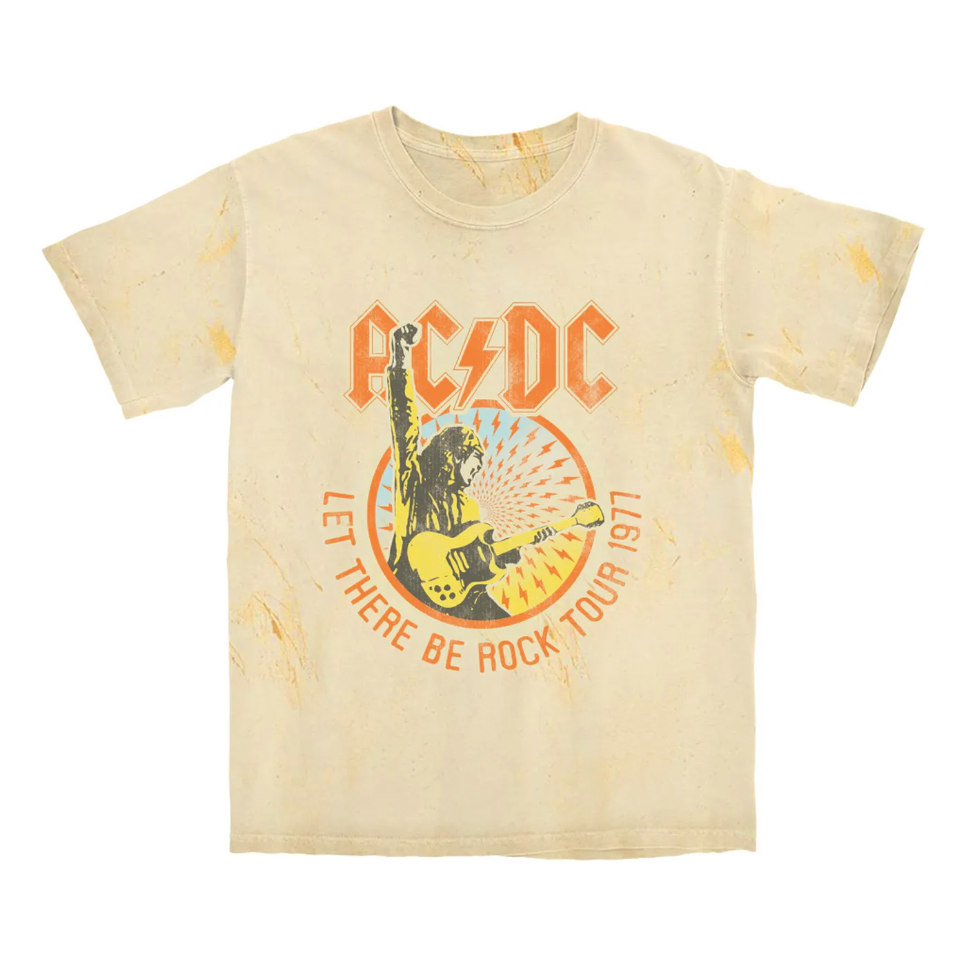 AC/DC T-shirt | Let There Be Rock Tour 1977 ACDC Color Blast Shirt