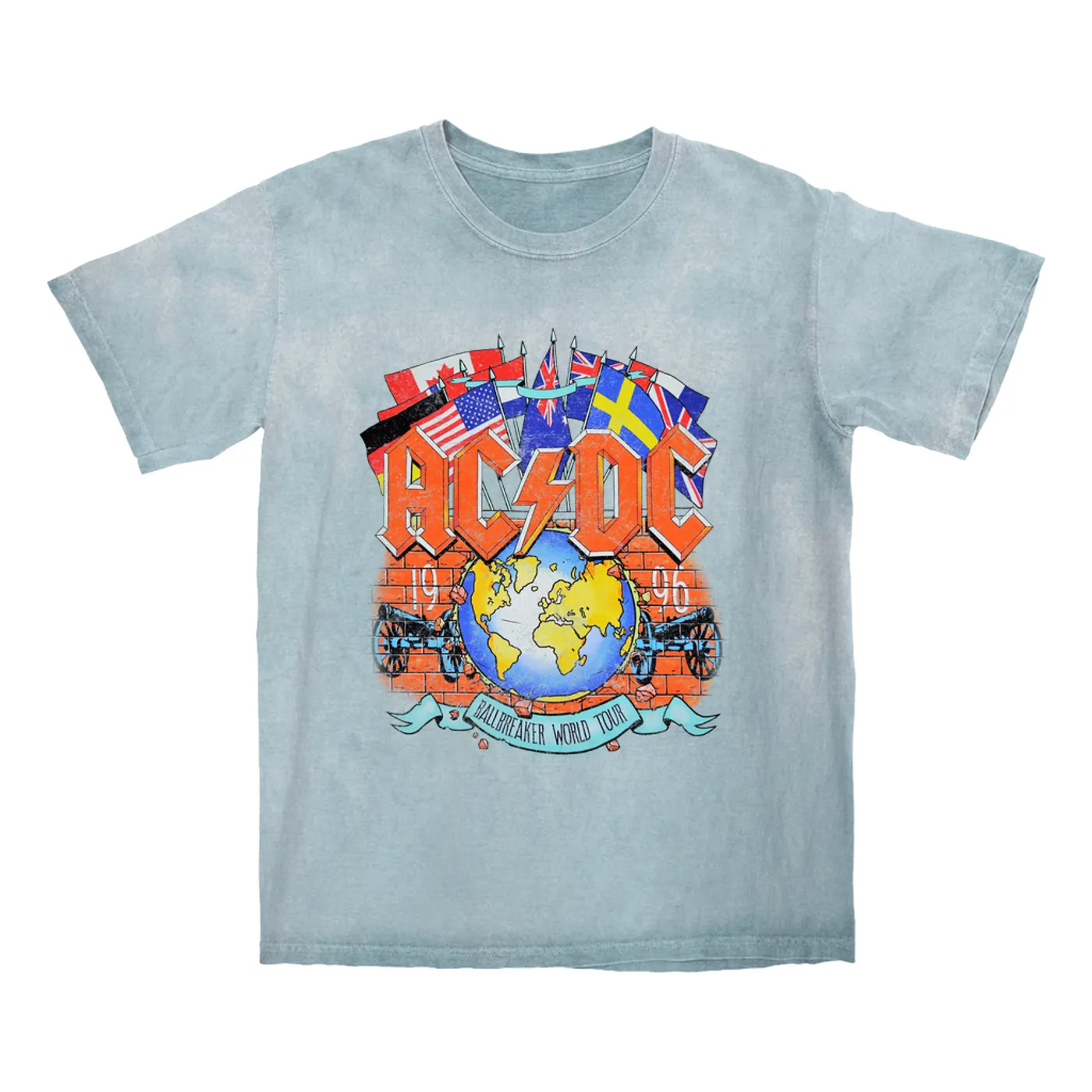 AC/DC T-shirt | Ballbreaker World Tour 1996 ACDC Color Blast Shirt