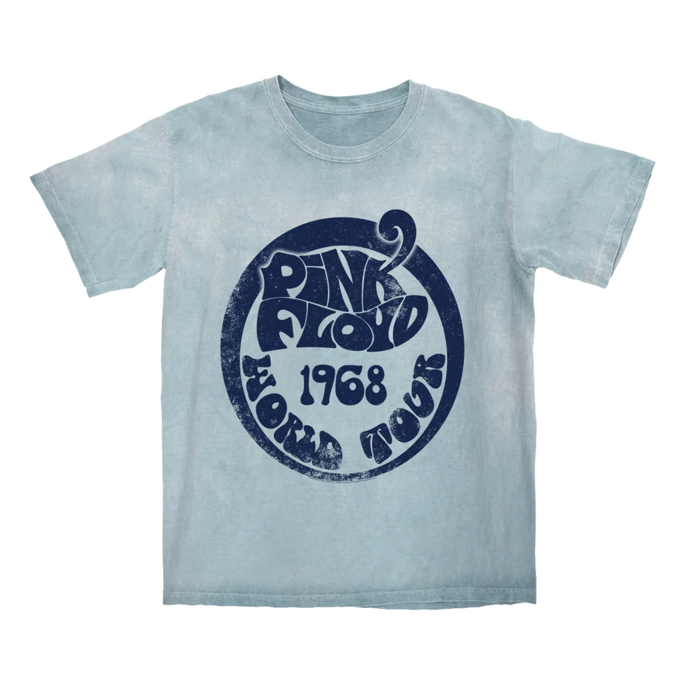Pink Floyd T-shirt | Groovy 1968 World Tour Design Distressed (Merchbar Exclusive) Pink Floyd Color Blast Shirt