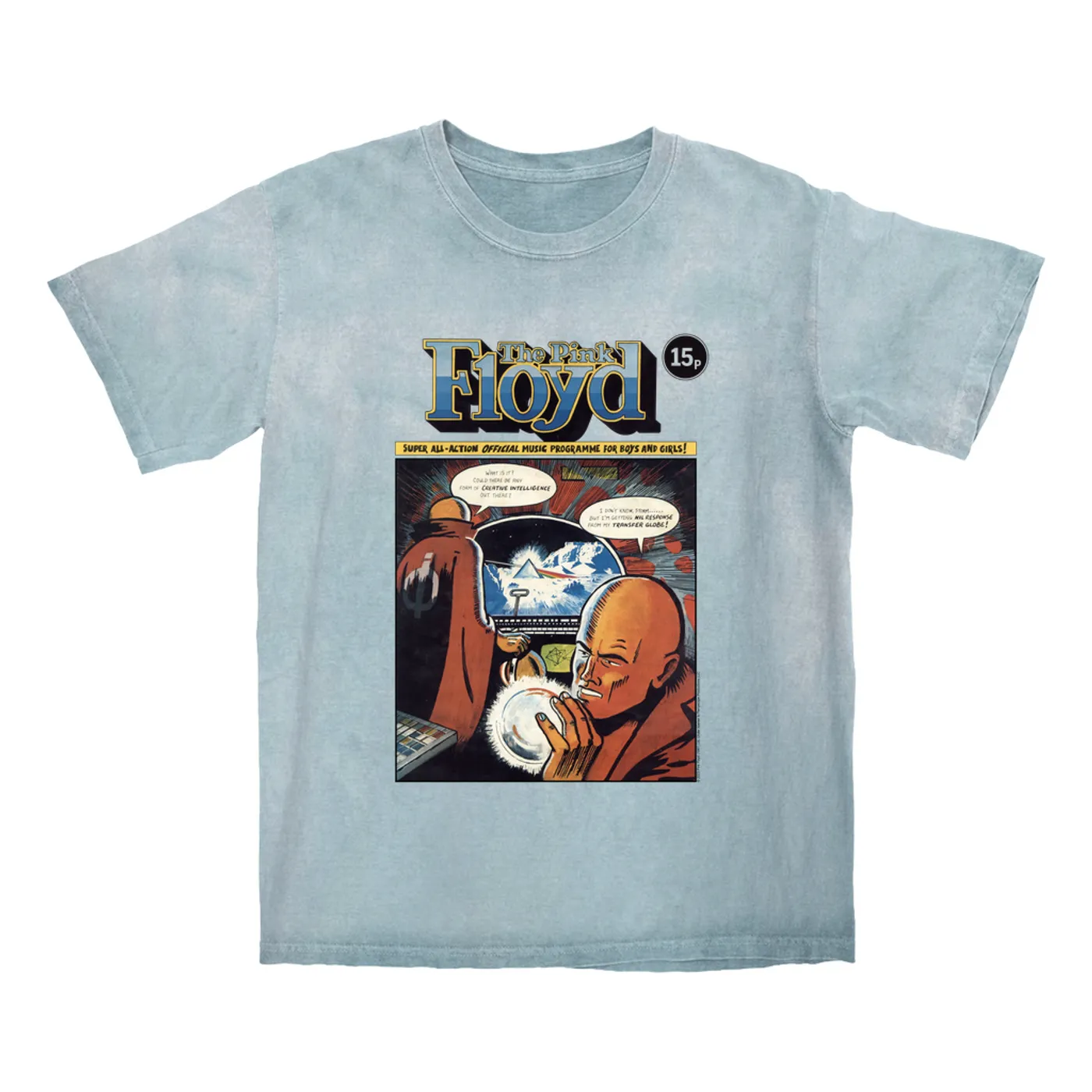 Pink Floyd T-shirt | Dark Side Of The Moon Comic Pink Floyd Color Blast Shirt