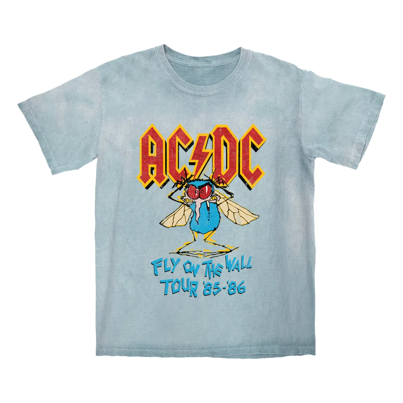 AC/DC T-shirt | Fly On The Wall Tour 1985-1986 ACDC Color Blast Shirt