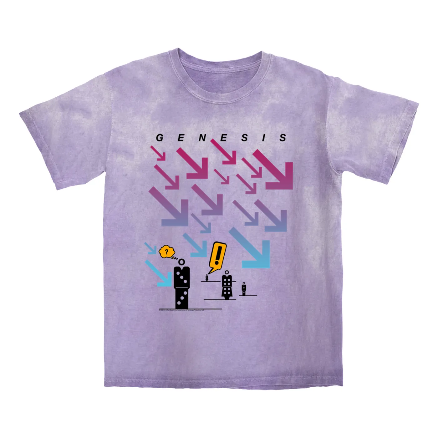 Genesis T-shirt | Live In Concert 1986 Tour Genesis Color Blast Shirt