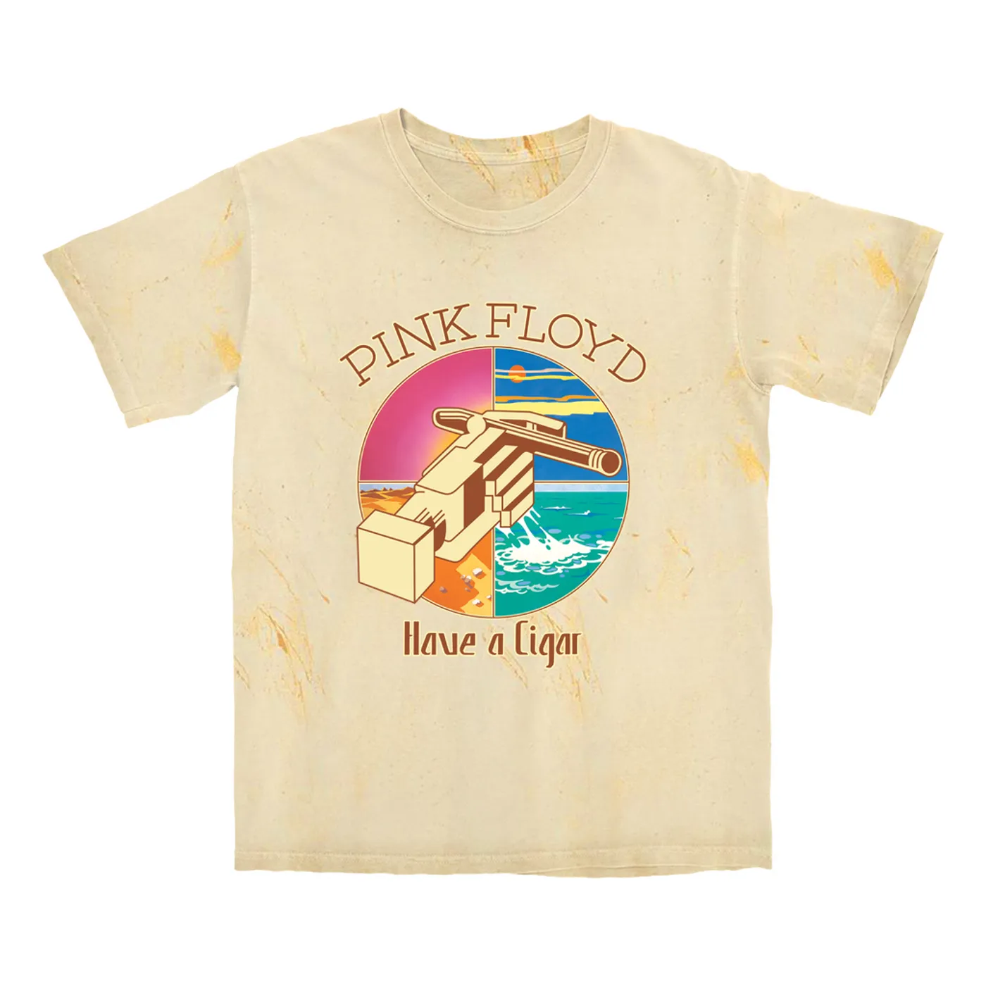 Pink Floyd T-shirt | Have A Cigar Singles Album Design Pink Floyd Color Blast Shirt