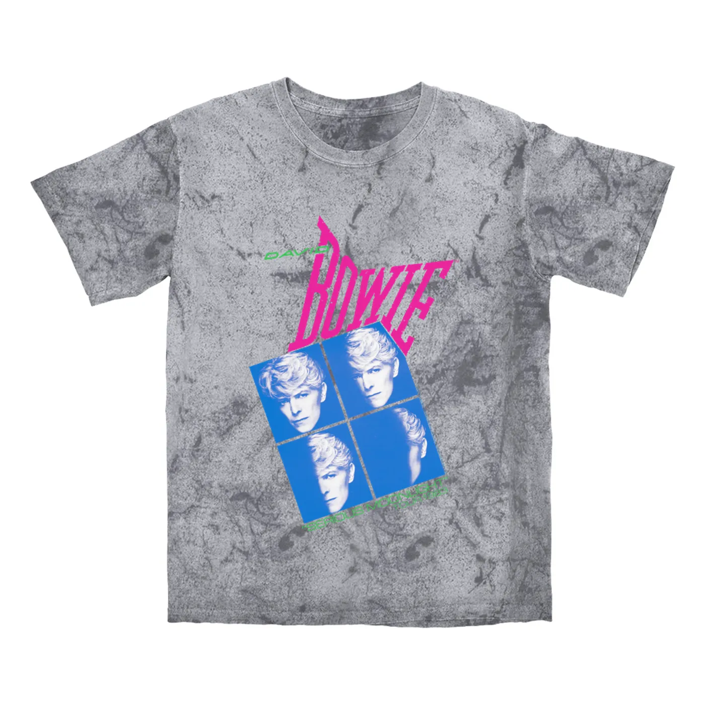 David Bowie T-shirt | Neon Serious Moonlight Tour (Merchbar Exclusive) David Bowie Color Blast Shirt