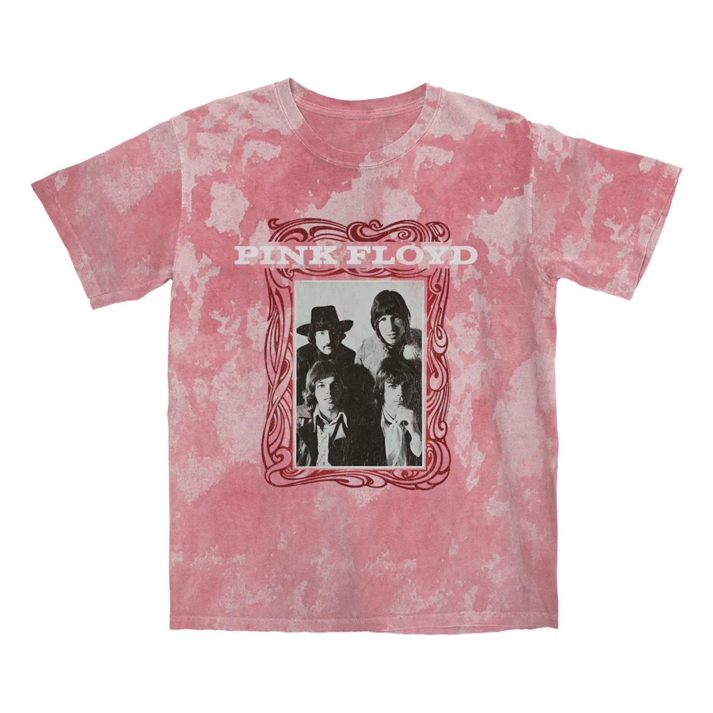Pink Floyd T-shirt | Point Me To The Sky Framed Album Art Distressed (Merchbar Exclusive) Pink Floyd Color Blast Shirt