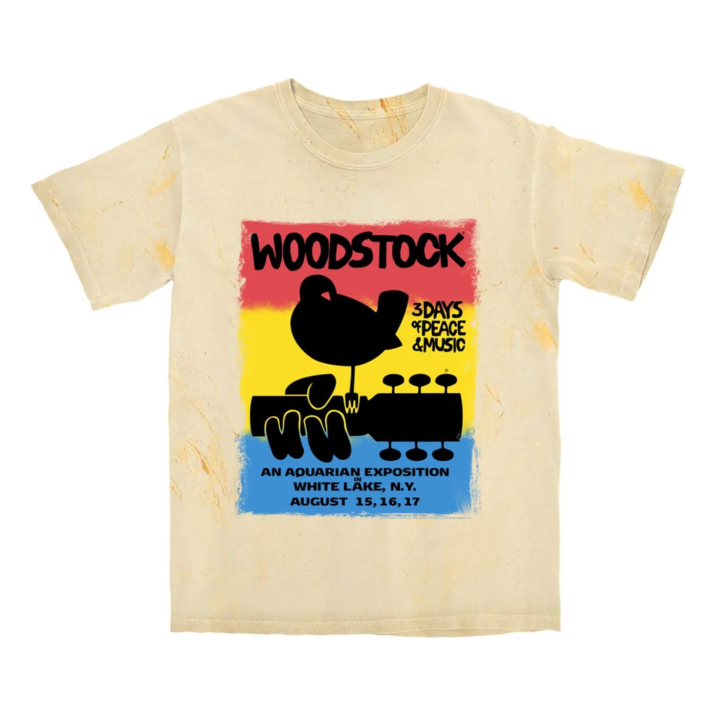 Woodstock T-shirt | Colorful Ombre Festival Poster Image Woodstock Color Blast Shirt