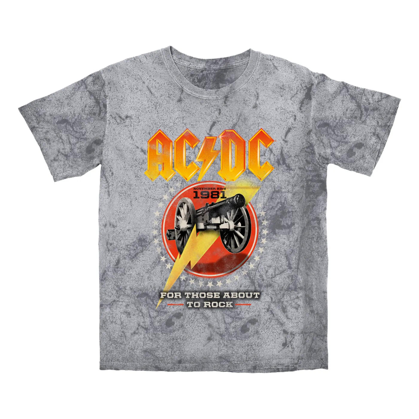 AC/DC T-shirt | For Those About To Rock Tour 1981 (Merchbar Exclusive) ACDC Color Blast Shirt