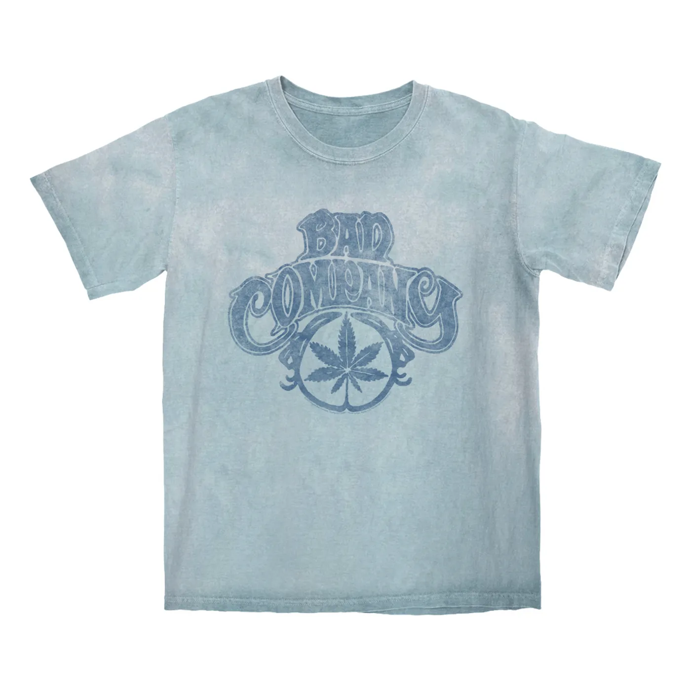 Bad Company T-shirt | Early Smoke Logo Distressed Bad Company Color Blast Shirt