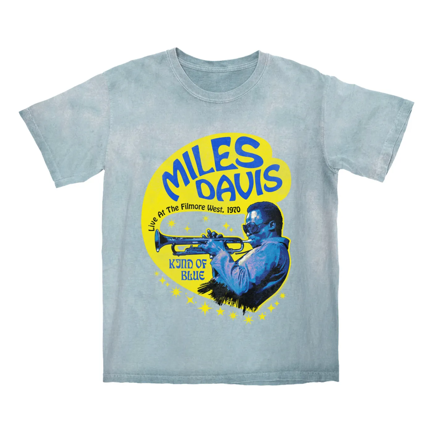 Miles Davis T-shirt | Kind Of Blue Live 1970 Miles Davis Color Blast Shirt