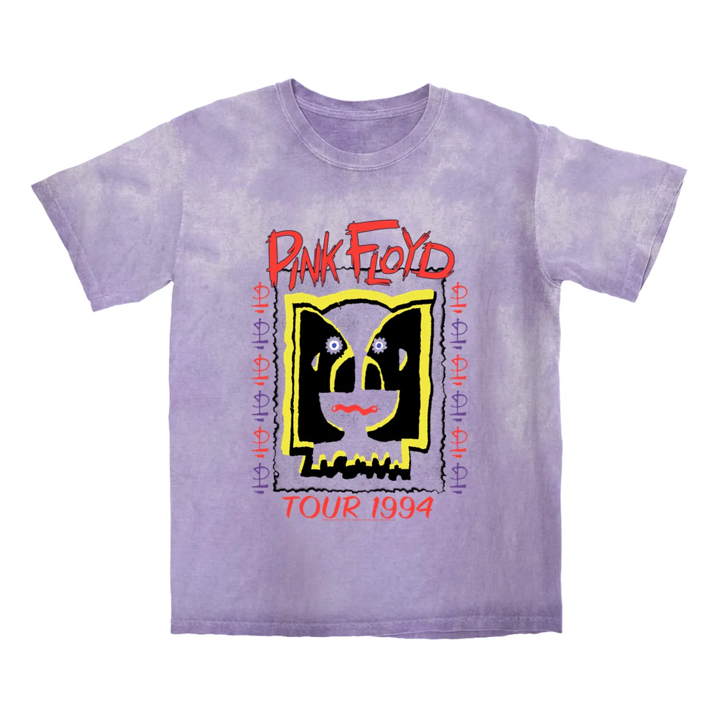 Pink Floyd T-shirt | 1994 Concert Tour Division Bell Image (Merchbar Exclusive) Pink Floyd Color Blast Shirt