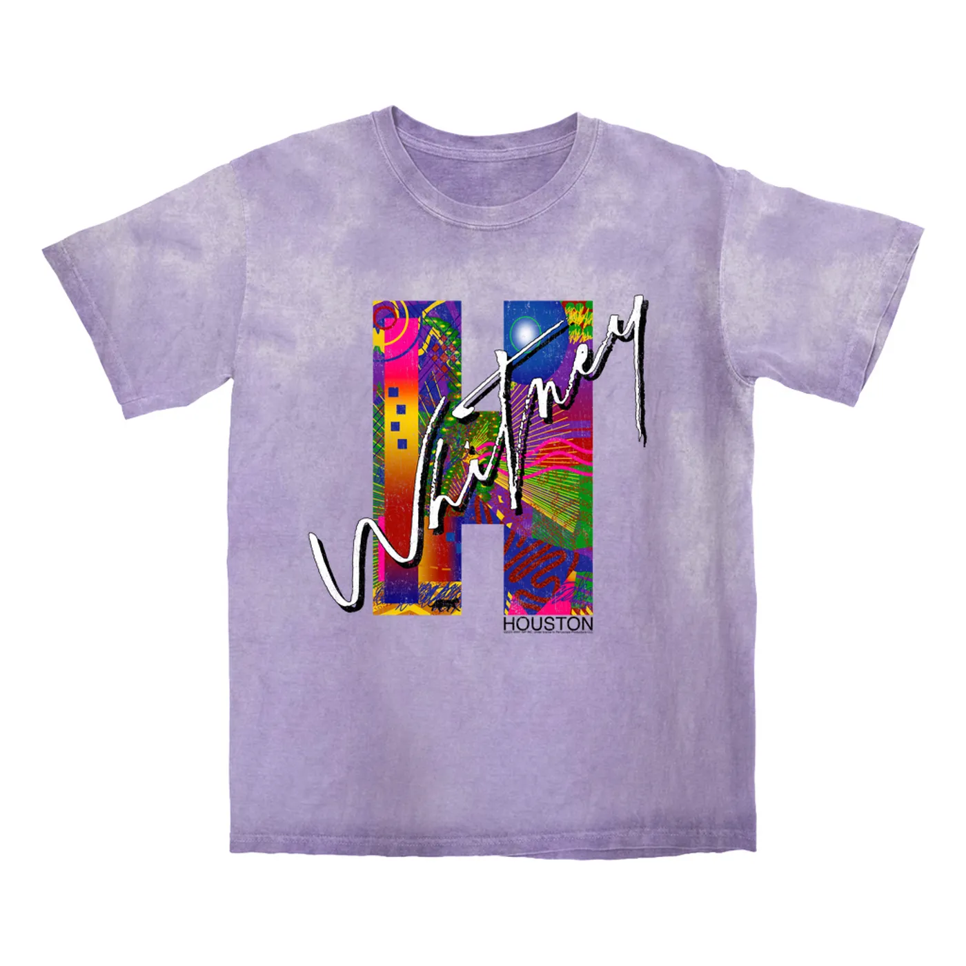 Whitney Houston T-shirt | H Is For Houston Whitney Houston Color Blast Shirt