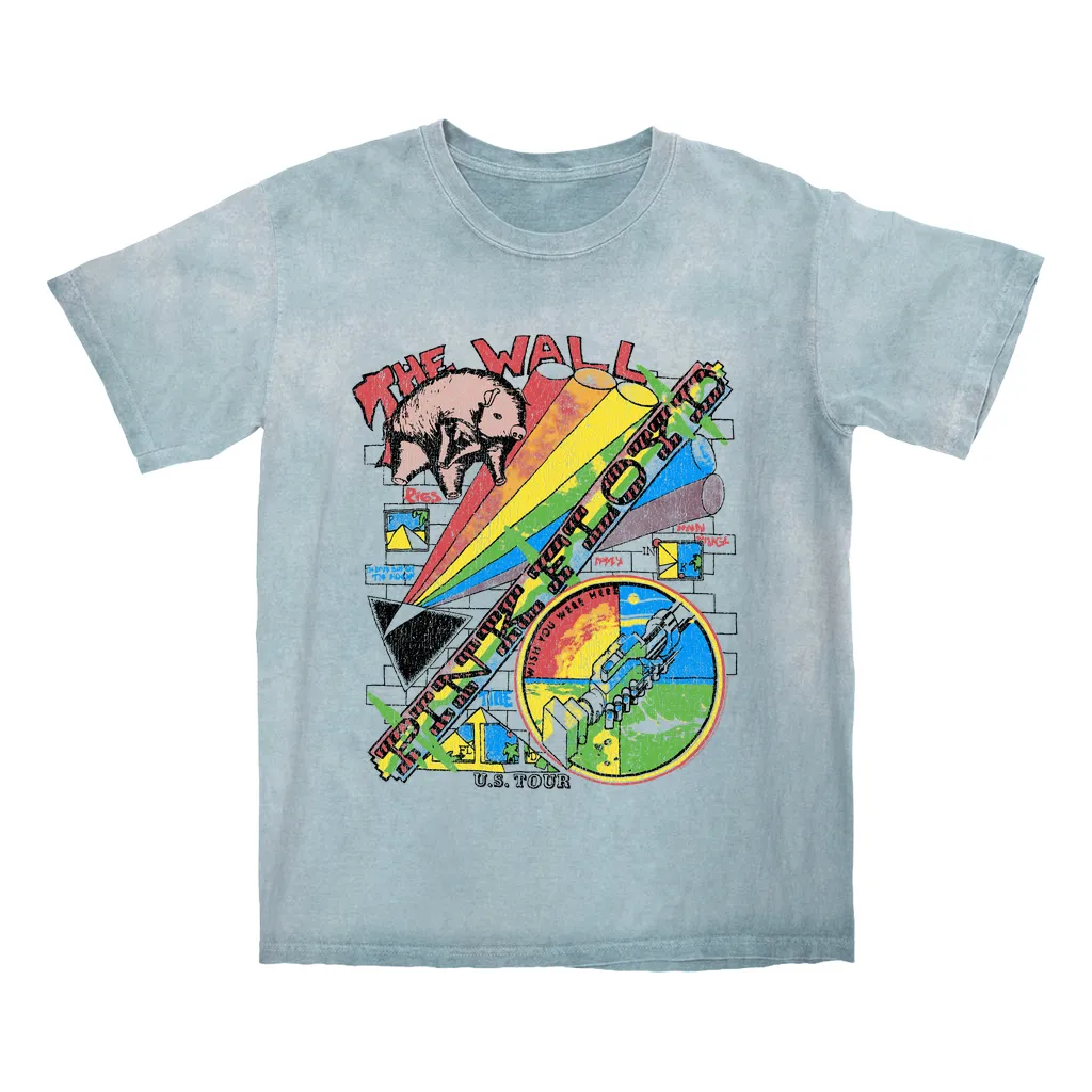 T-shirt | The Wall U.S. Tour Sketch Distressed Color Blast Shirt