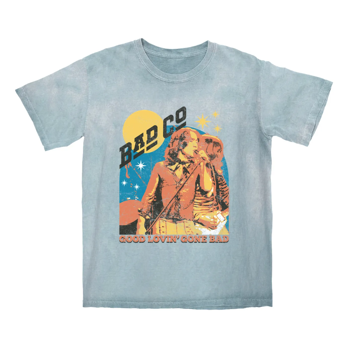 Bad Company T-shirt | Good Lovin Gone Bad Distressed Bad Company Color Blast Shirt