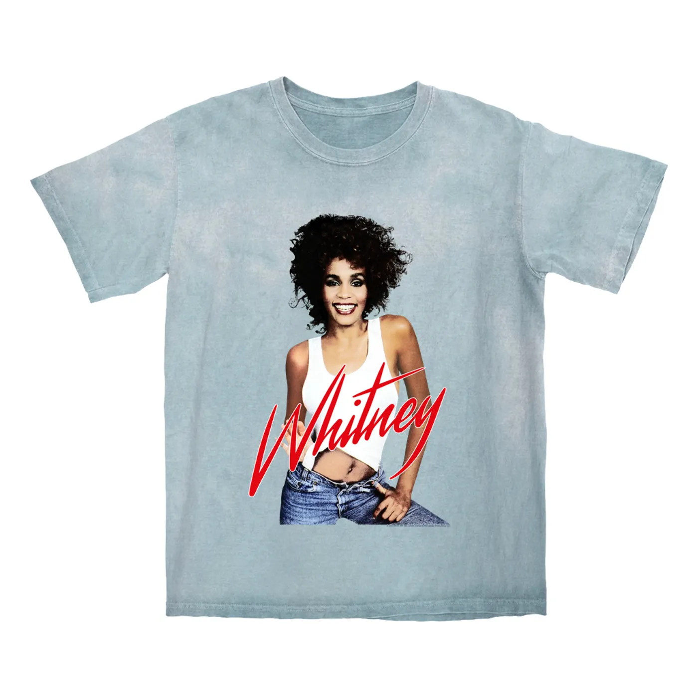 Whitney Houston T-shirt | Just Whitney (Merchbar Exclusive) Whitney Houston Color Blast Shirt
