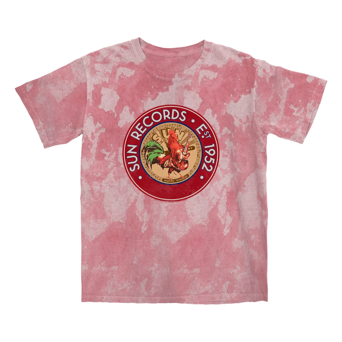 Sun Records T-shirt | Red Rooster Est. 1952 Seal Sun Records Color Blast Shirt