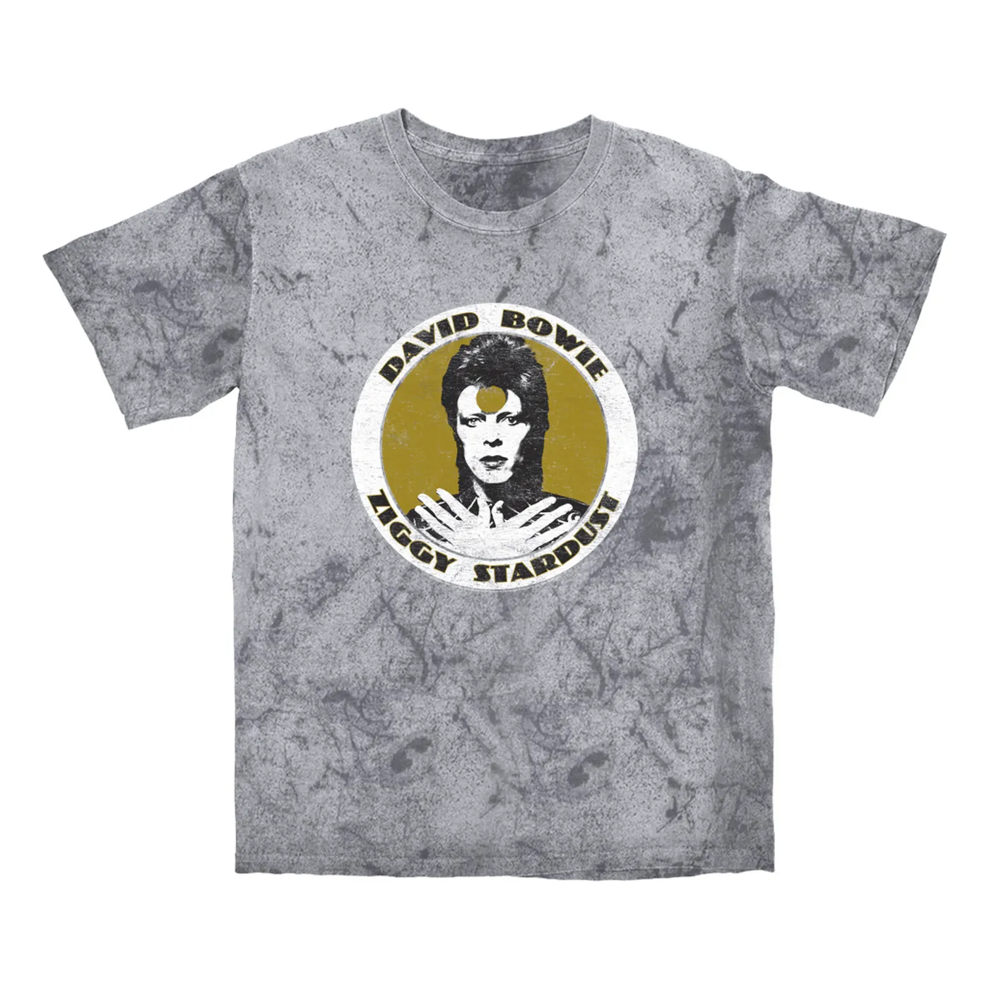 David Bowie T-shirt | Golden Bowie As Ziggy Stardust (Merchbar Exclusive) David Bowie Color Blast Shirt