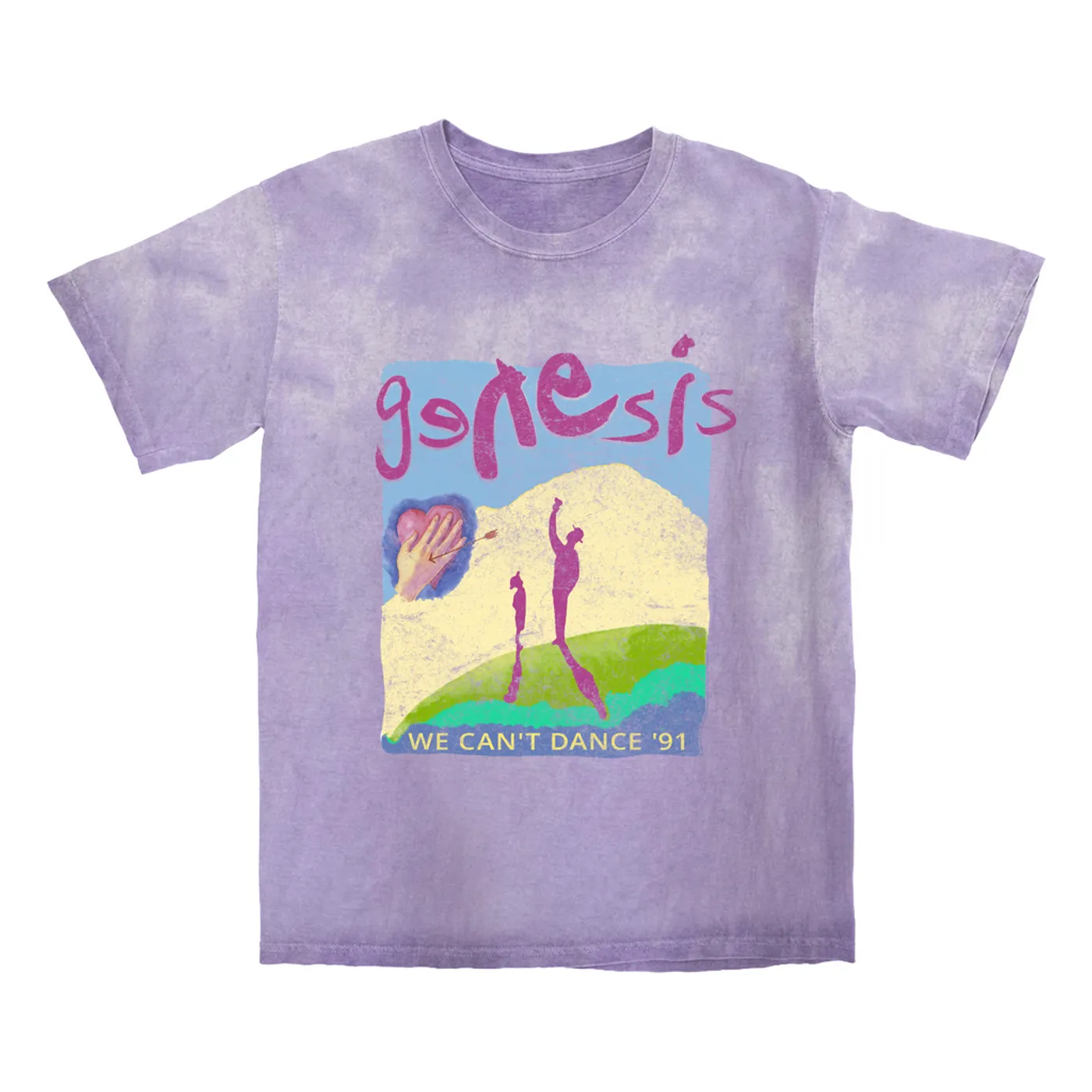 Genesis T-shirt | 1992 We Can't Dance Concert Genesis Color Blast Shirt