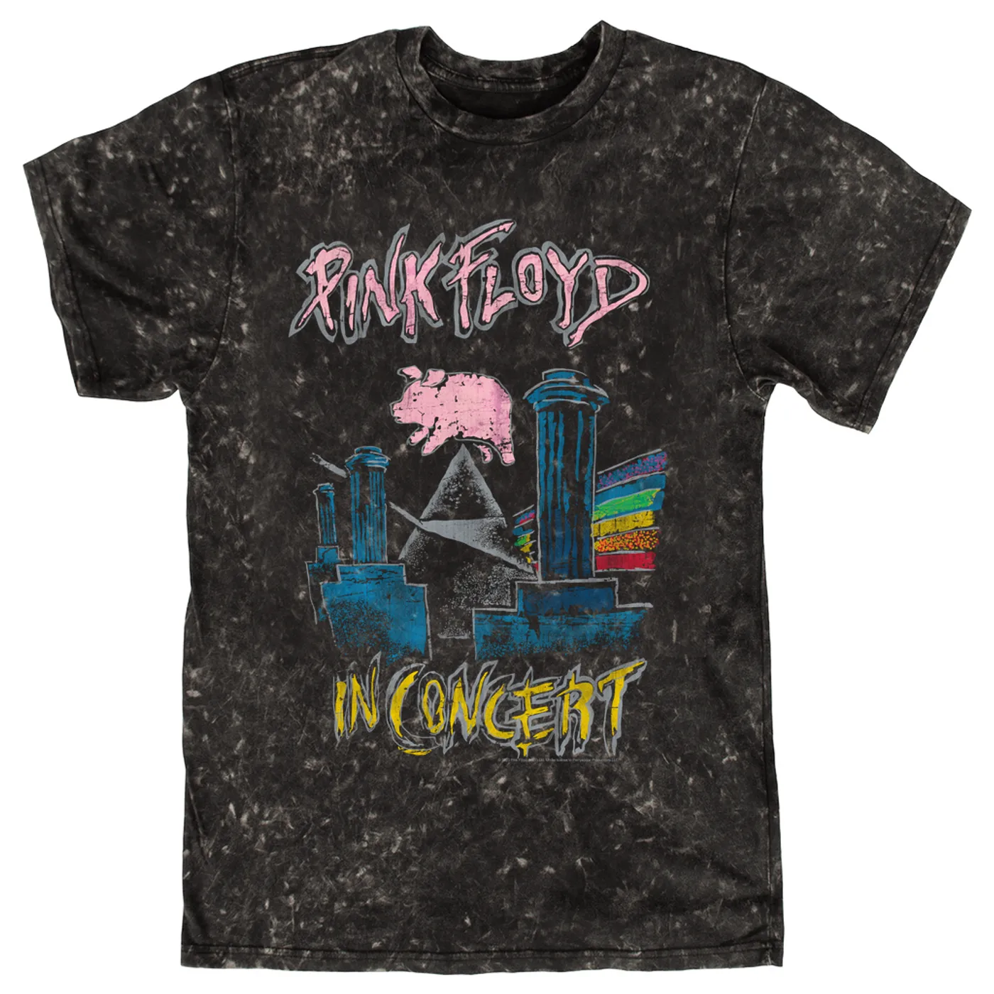 Pink Floyd T-shirt | In Concert Animals Pink Floyd Mineral Wash Shirt