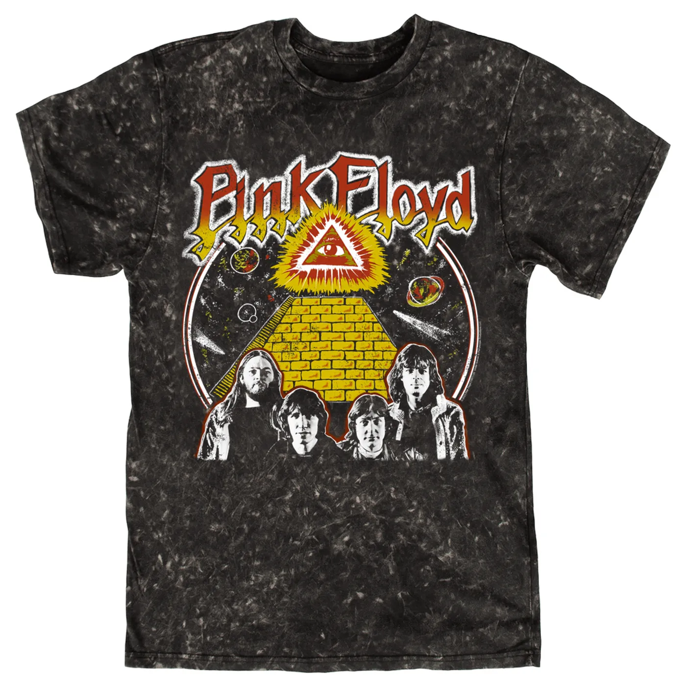 Pink Floyd T-shirt | All Seeing Eye Art Pink Floyd Mineral Wash Shirt