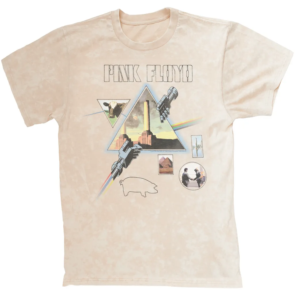 T-shirt | Album Art Collage Design Mineral Wash Shirt