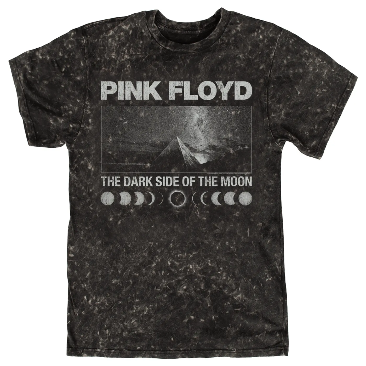 Pink Floyd T-shirt | The Dark Side Of The Moon Vintage Poster Pink Floyd Mineral Wash Shirt