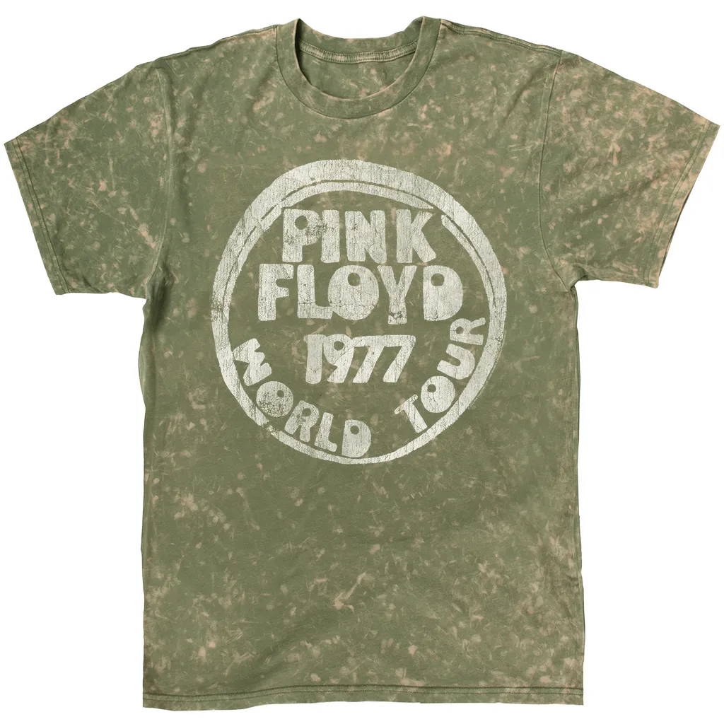 T-shirt | World Tour 1977 Reissue Design Distressed Mineral Wash Shirt