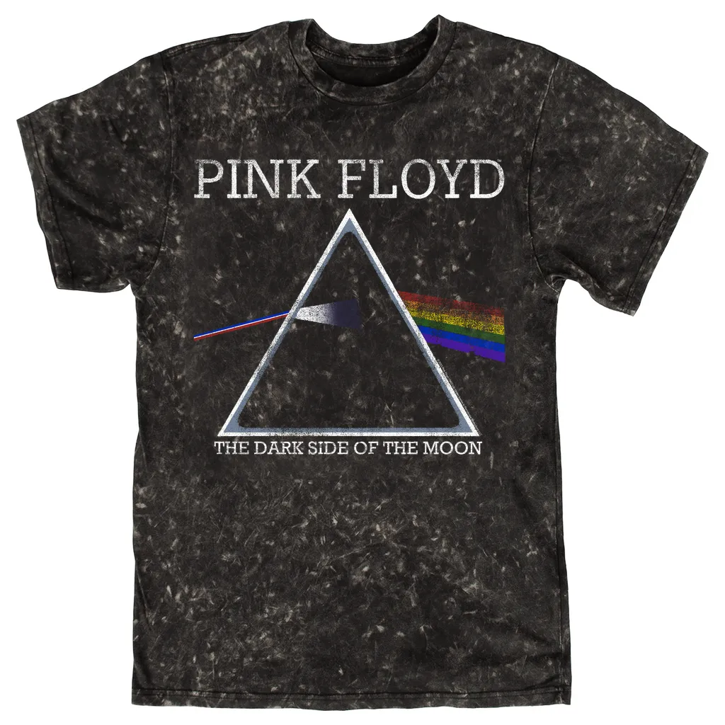 T-shirt | Classic The Dark Side Of The Moon Logo Distressed Mineral Wash Shirt