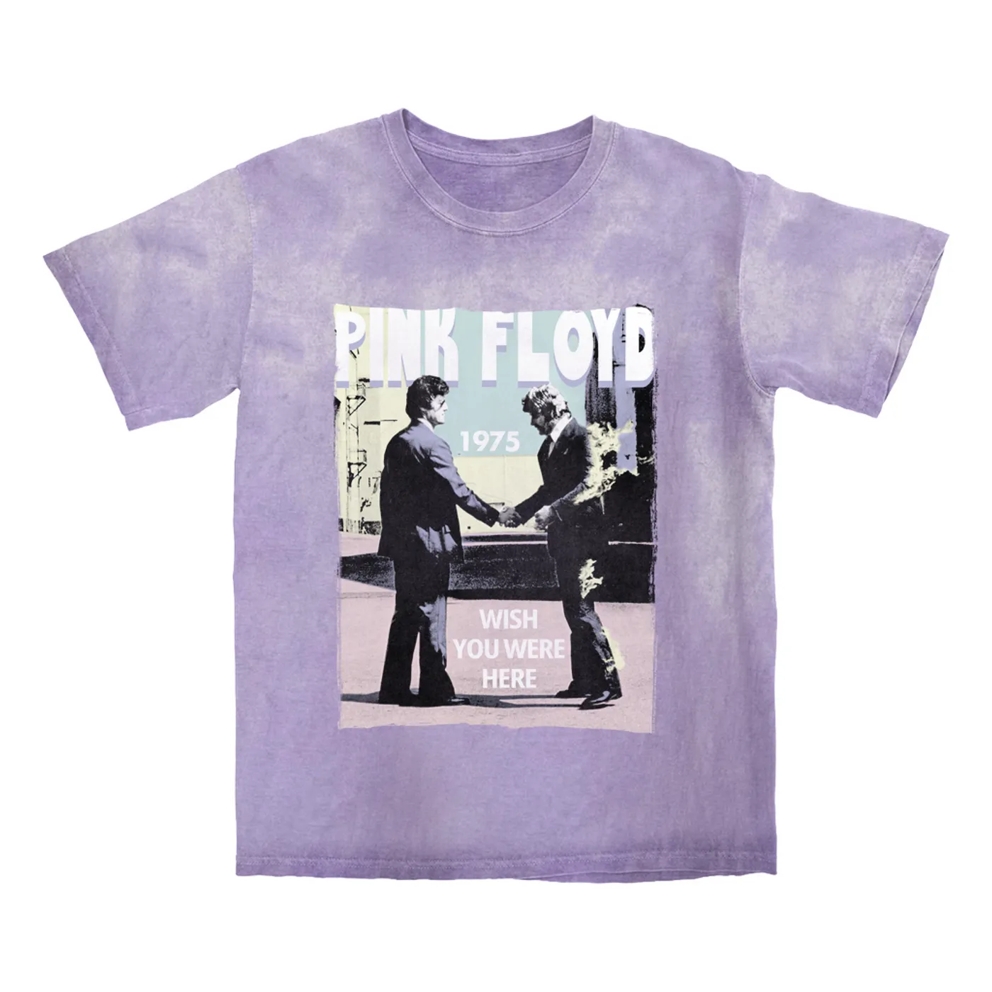Pink Floyd T-shirt | Pastel Wish You Were Here Design Pink Floyd Color Blast Shirt