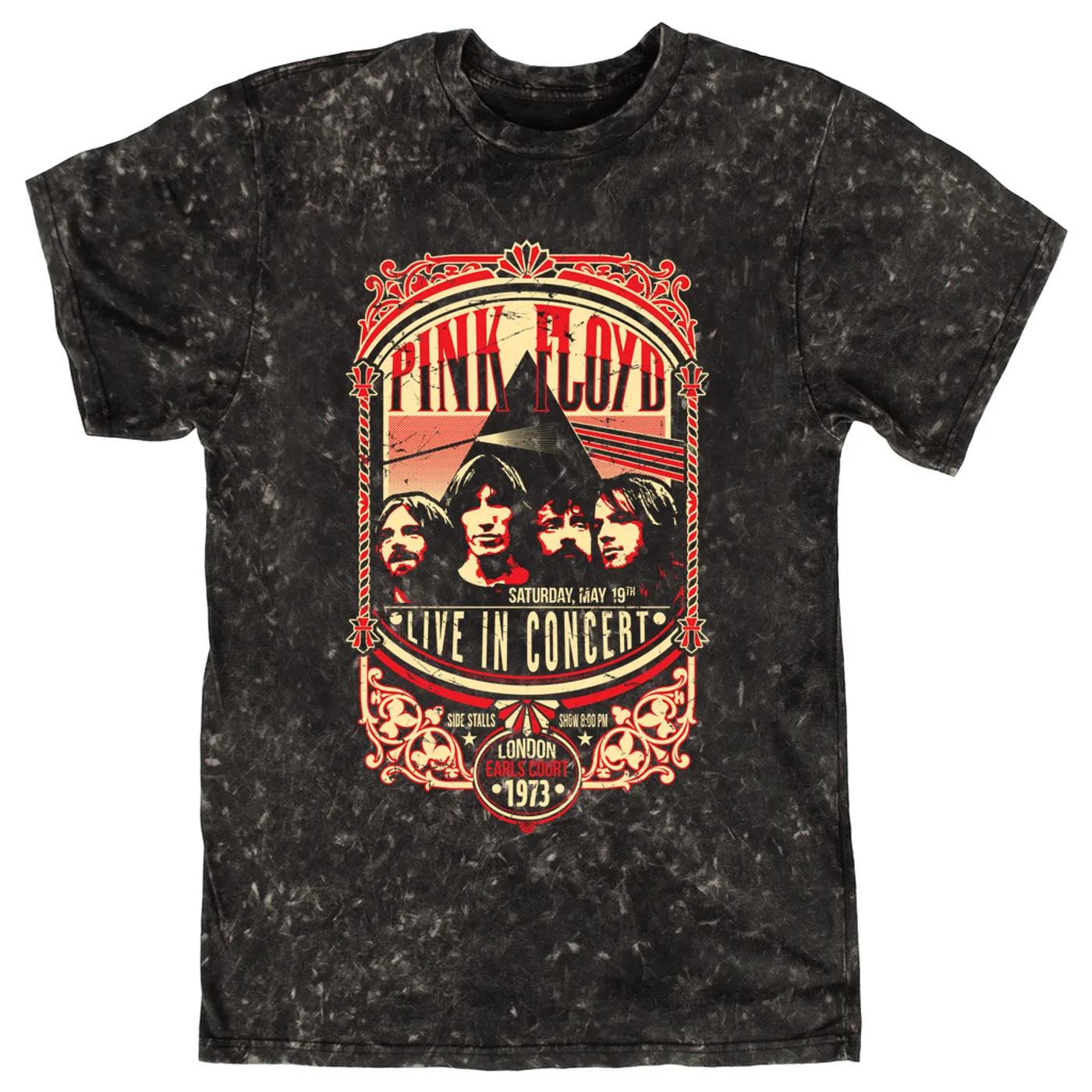 Pink Floyd T-shirt | Radio City Music Hall 1973 Pink Floyd Mineral Wash Shirt