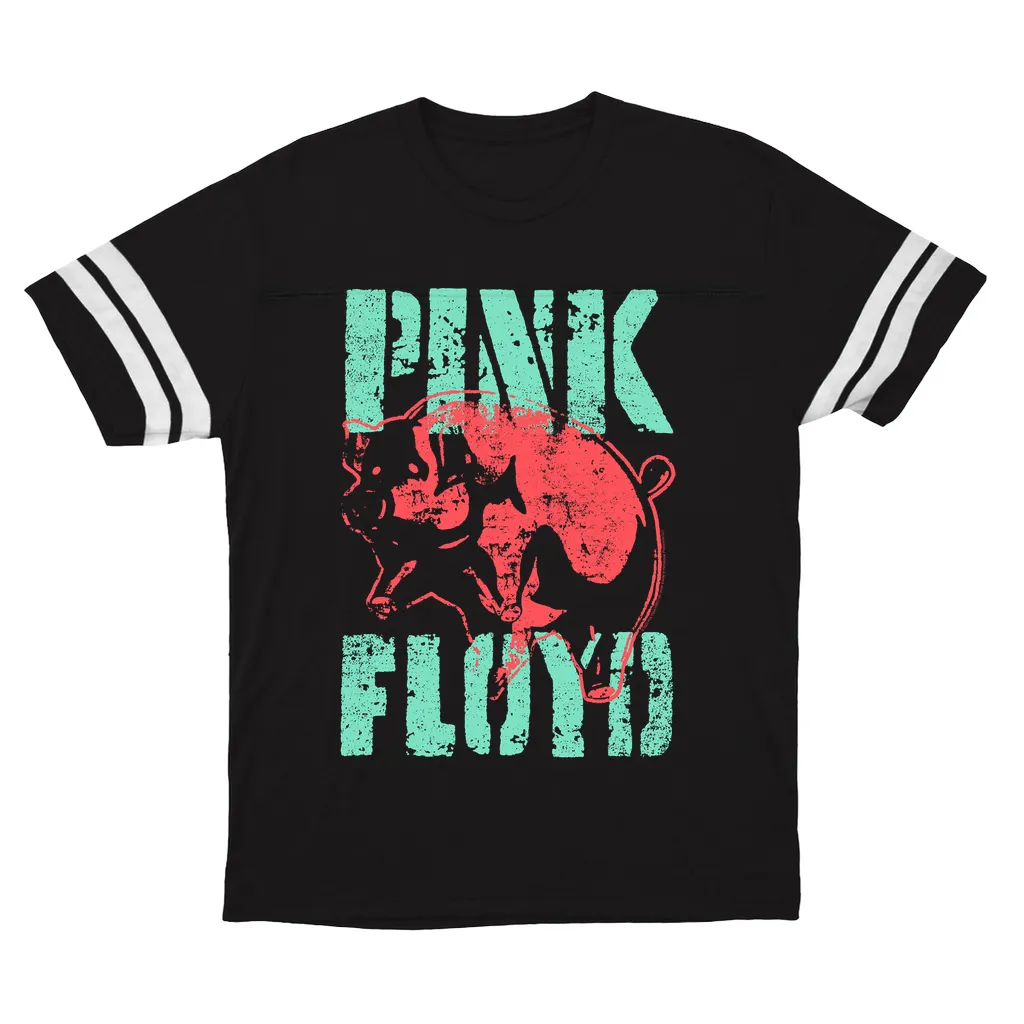 T-Shirt | Red Flying Pig Distressed Football Shirt