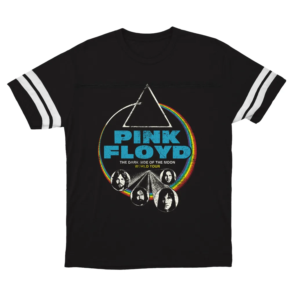 T-Shirt | World Tour The Dark Side Of The Moon Design Distressed Football Shirt