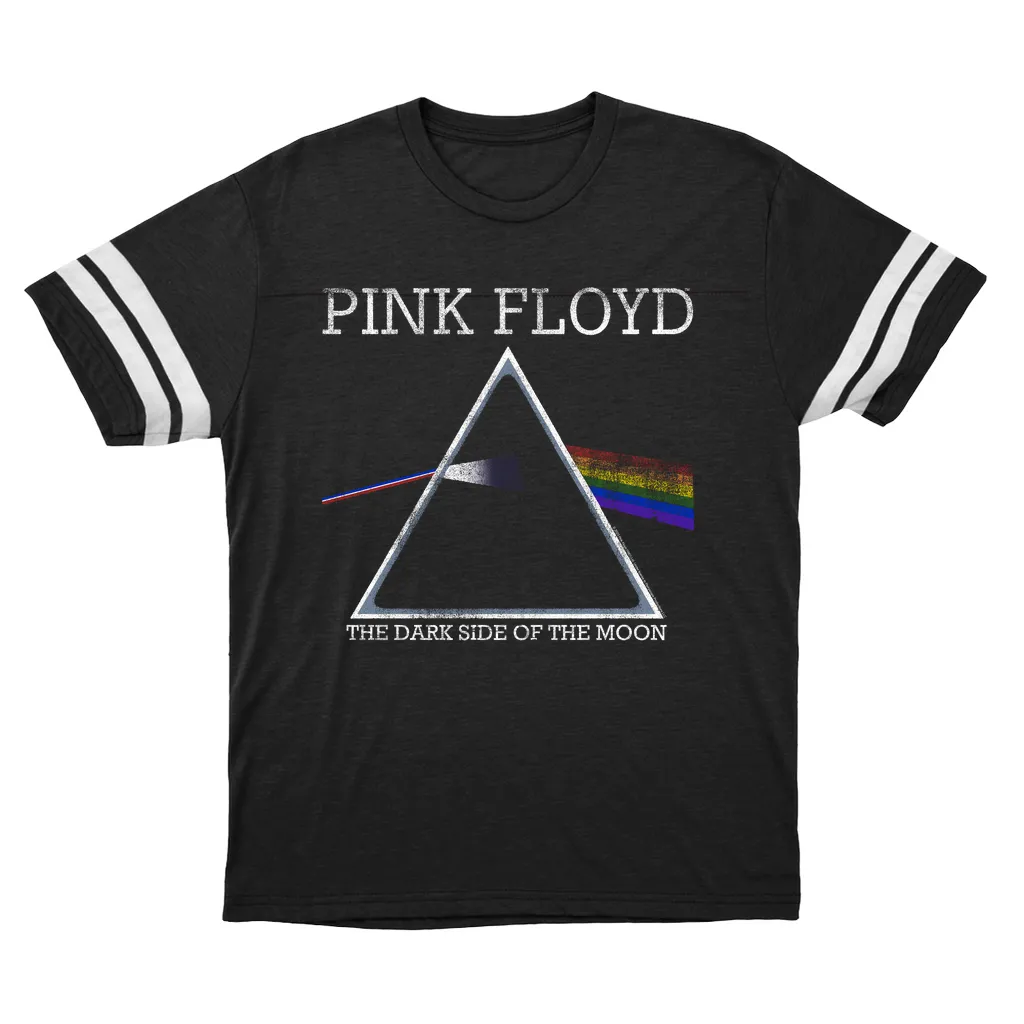 T-Shirt | Classic The Dark Side Of The Moon Logo Distressed Football Shirt