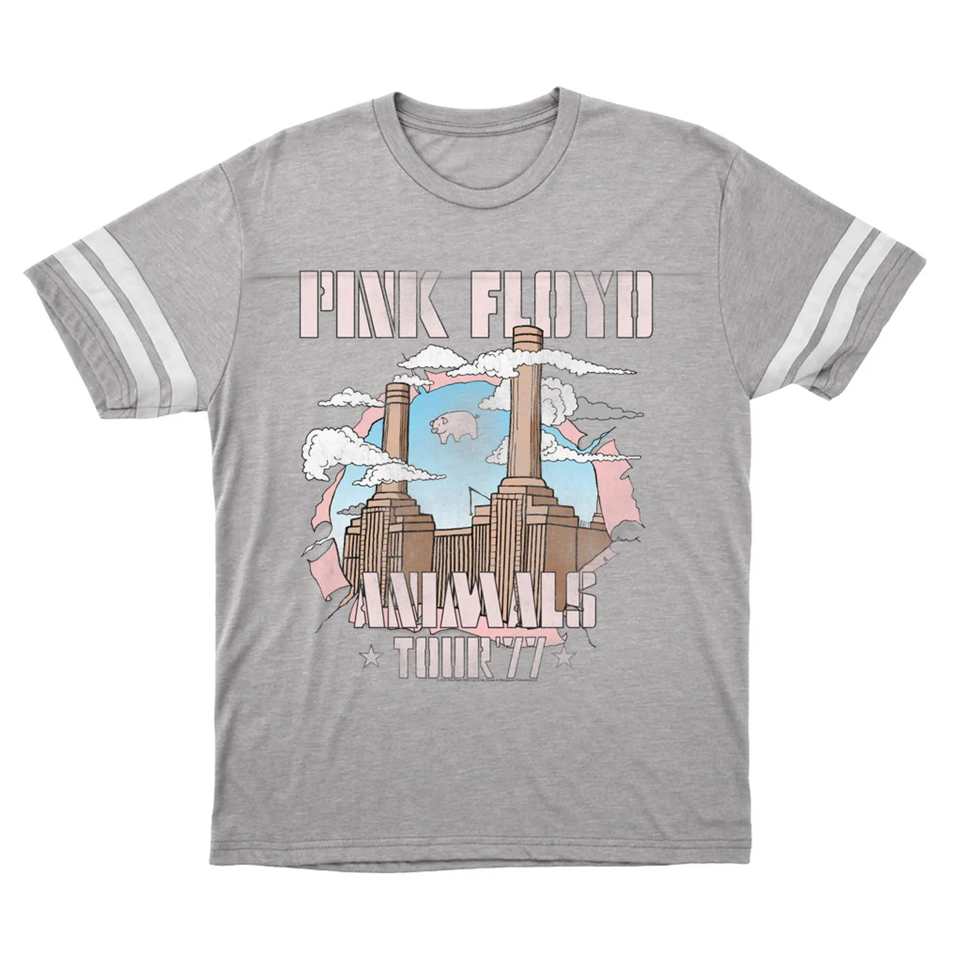 Pink Floyd T-Shirt | Factory Animals Tour '77 Pink Floyd Football Shirt