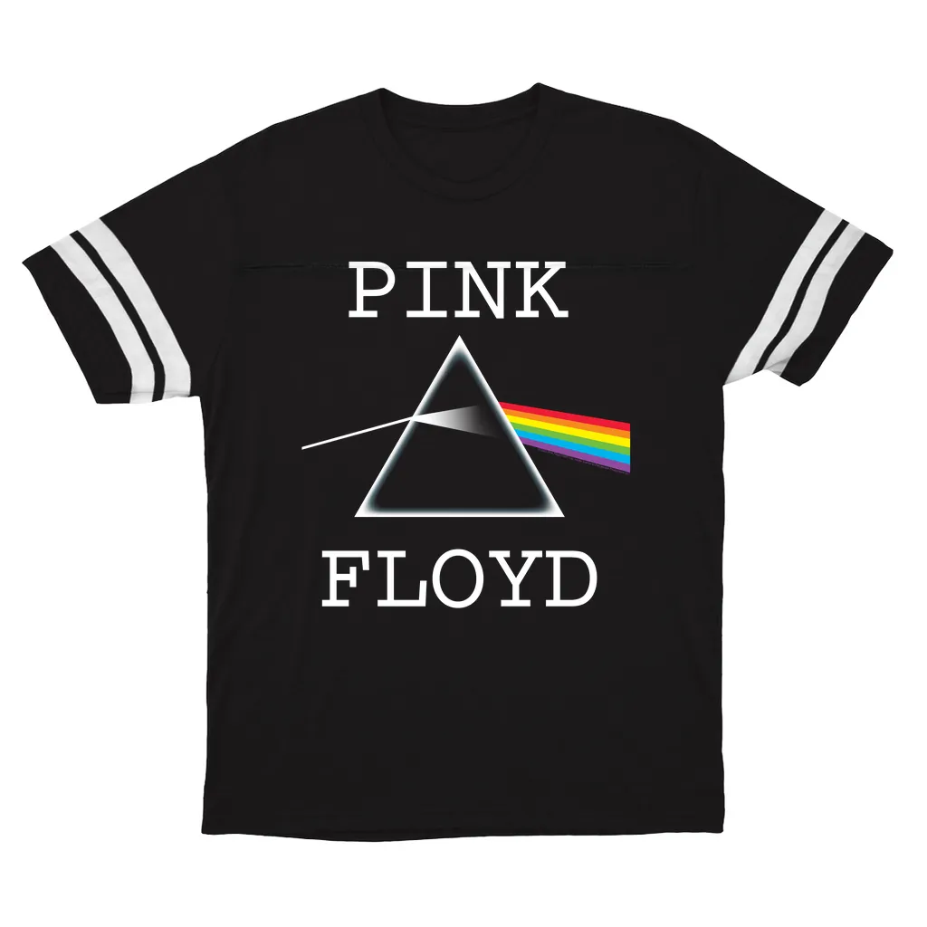 T-Shirt | The Classic Dark Side Of The Moon Prism Logo Distressed Football Shirt
