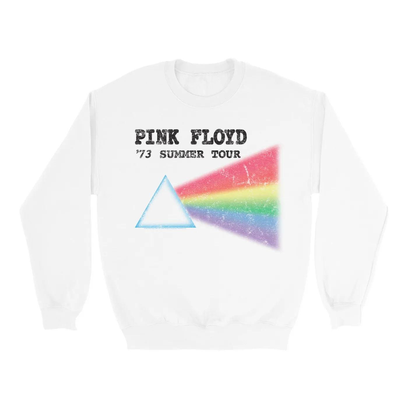 Pink Floyd Sweatshirt | Summer Tour '73 Distressed Pink Floyd Sweatshirt
