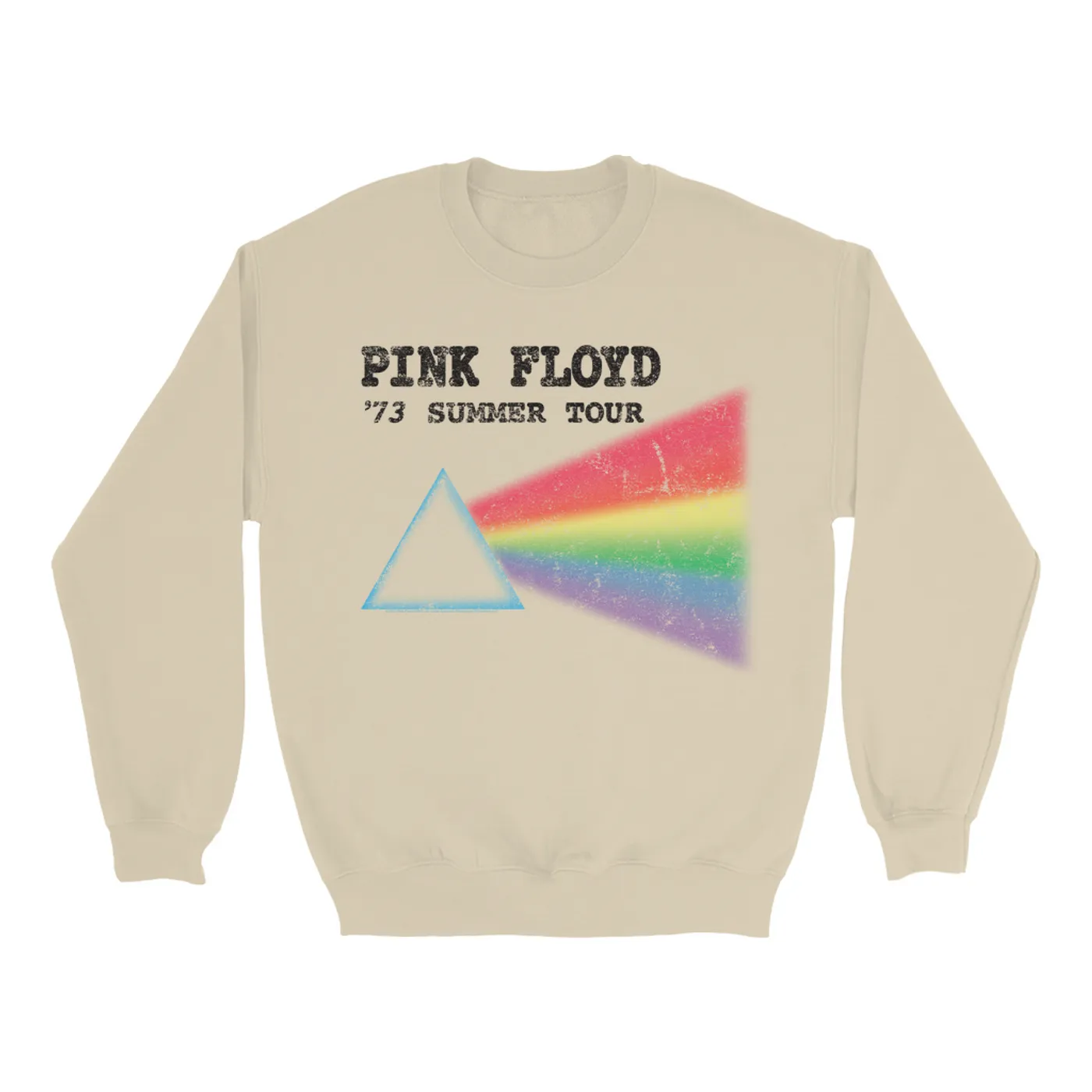 Pink Floyd Sweatshirt | Summer Tour '73 Distressed Pink Floyd Sweatshirt