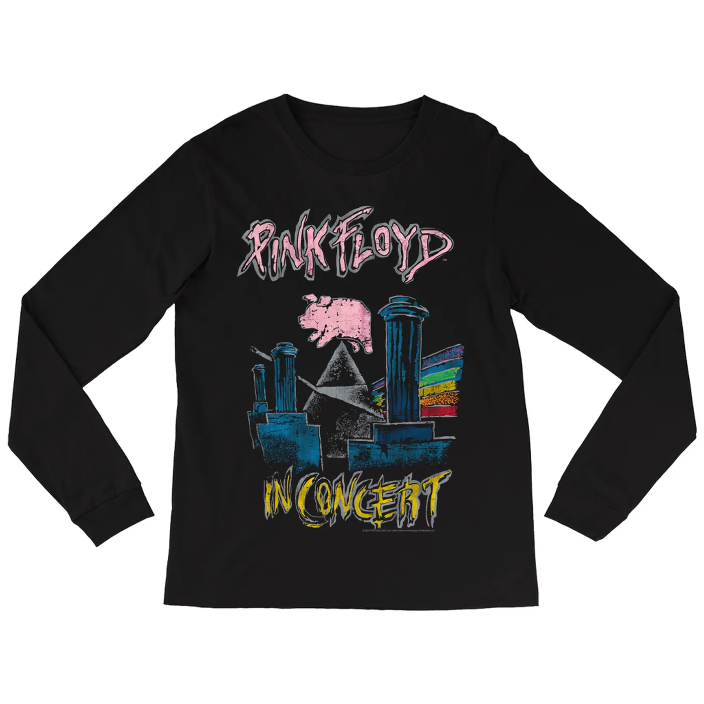 Pink Floyd Long Sleeve Shirt | In Concert Animals Pink Floyd Shirt