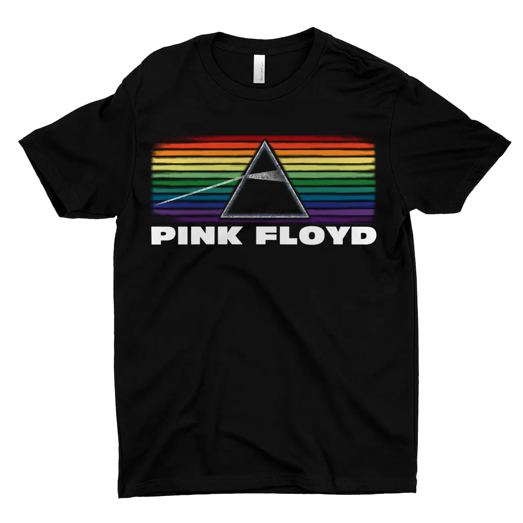 T-Shirt | The Dark Side Of The Moon Banner Rainbow Distressed Shirt