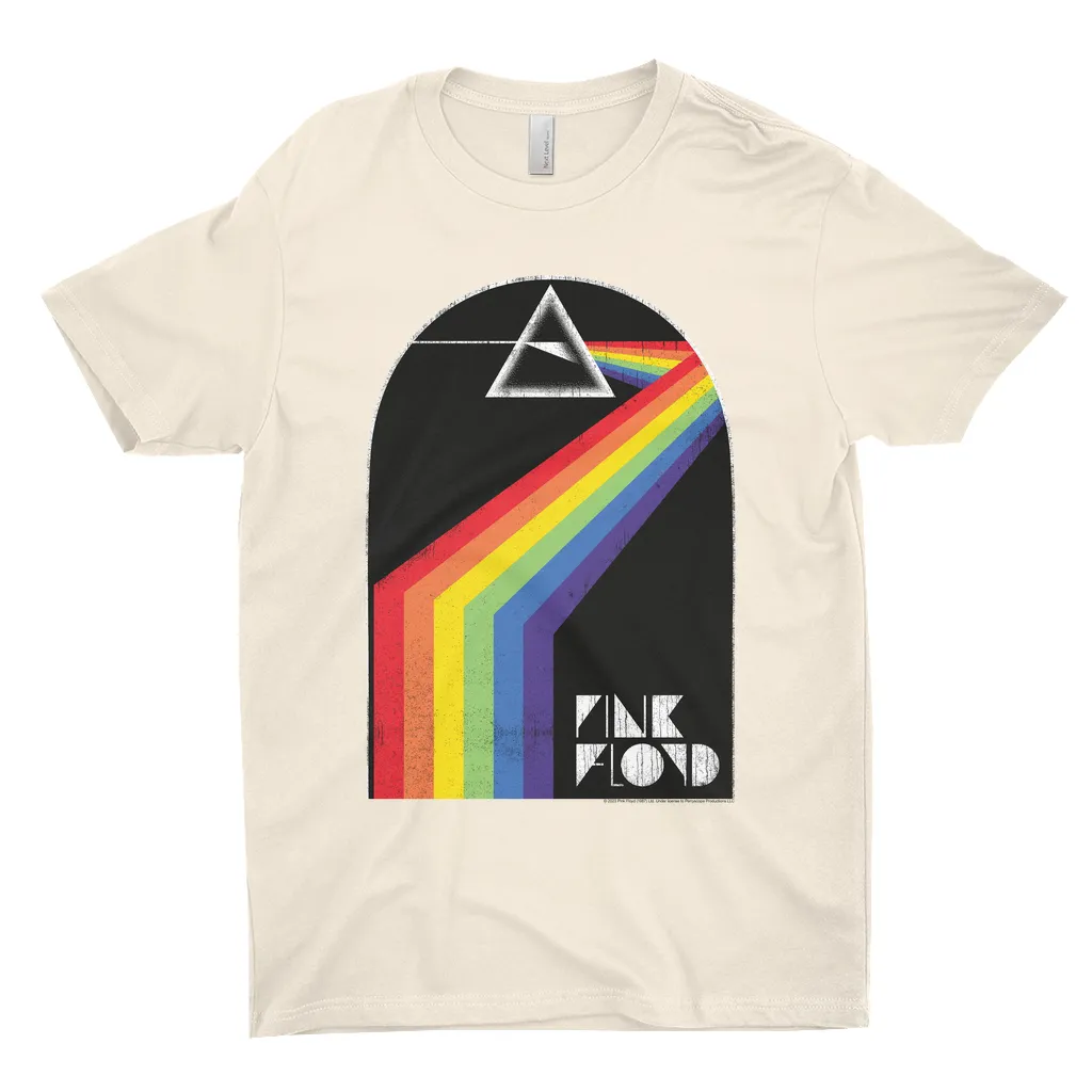 T-Shirt | The Dark Side Of The Moon Retro Arch Design Distressed Shirt