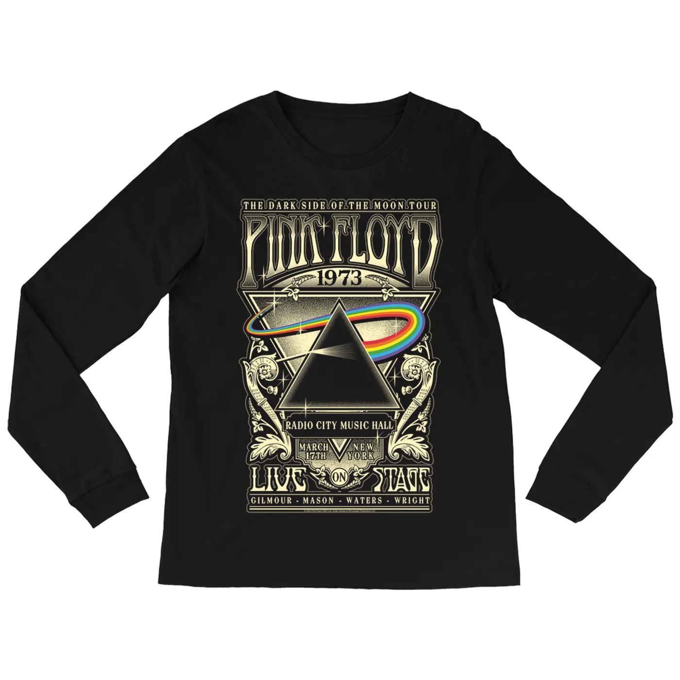 Pink Floyd Long Sleeve Shirt | Live On Stage At Carnegie Hall Pink Floyd Shirt