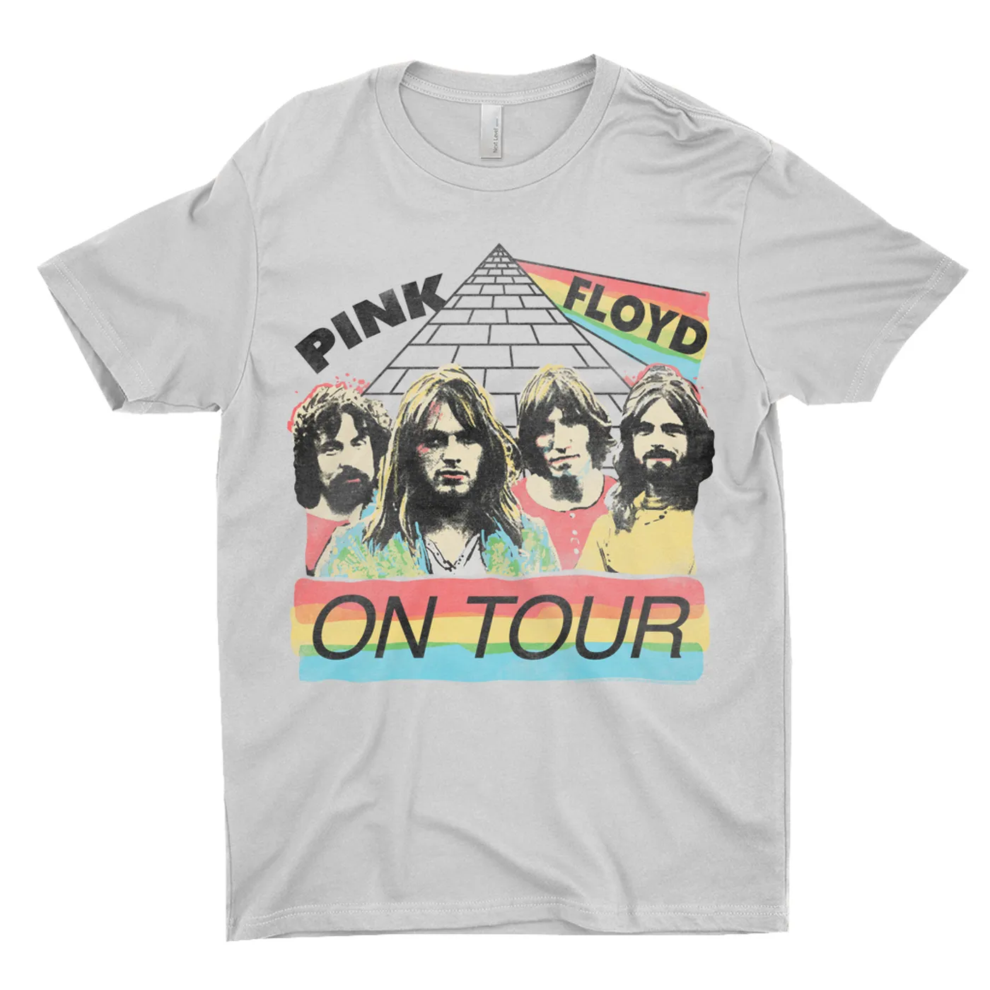 Pink Floyd T-Shirt | 1980 Live In Concert Colorful Design Distressed Pink Floyd Shirt