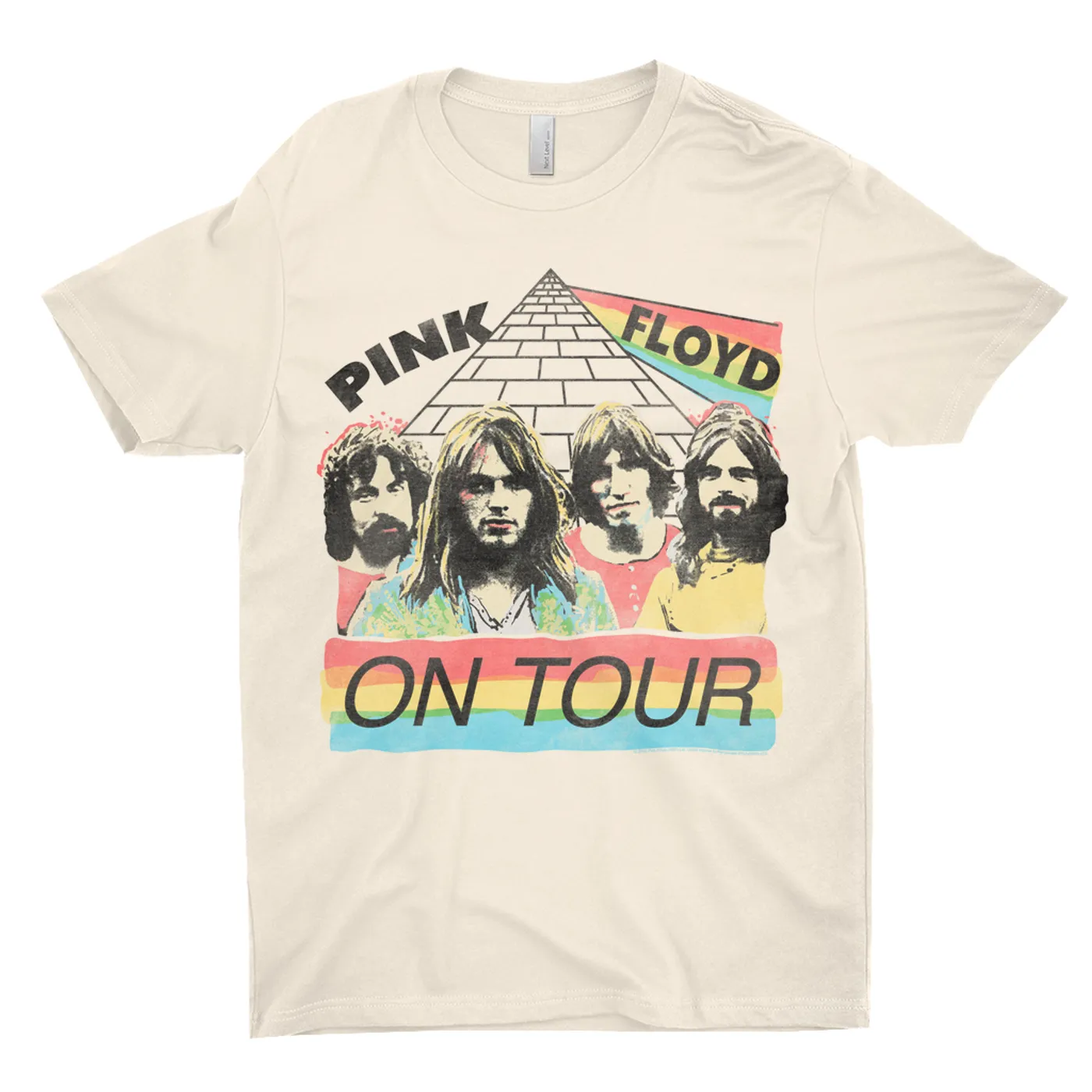 Pink Floyd T-Shirt | 1980 Live In Concert Colorful Design Distressed Pink Floyd Shirt