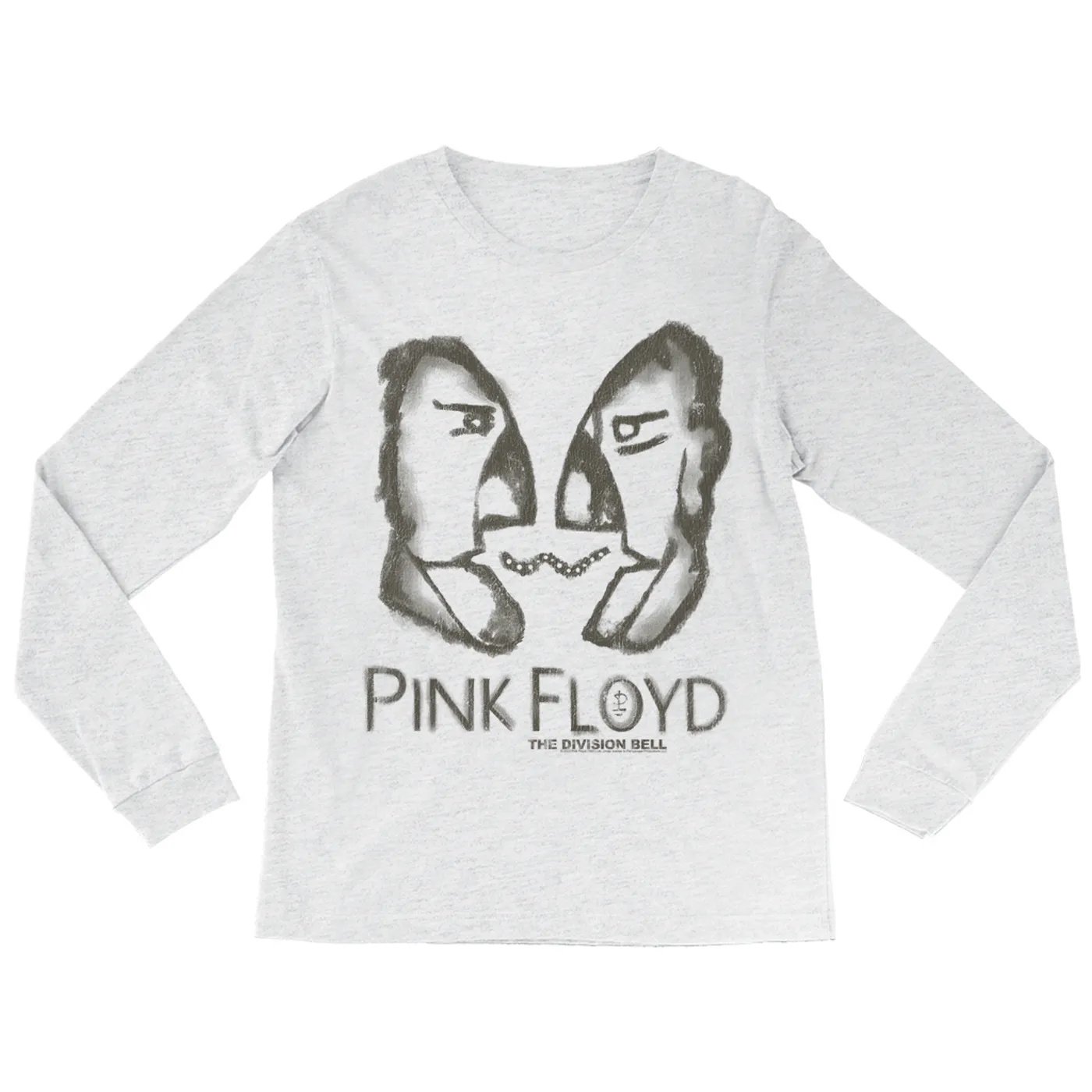 Pink Floyd Long Sleeve Shirt | Bioworld Division Bell Pencil Sketch Pink Floyd Shirt