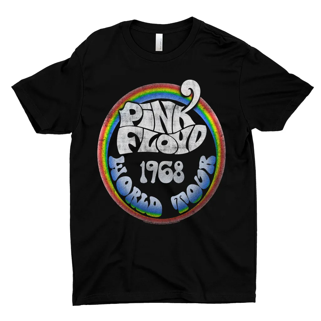 T-Shirt | Rainbow Ombre 1968 World Tour Design Distressed Shirt