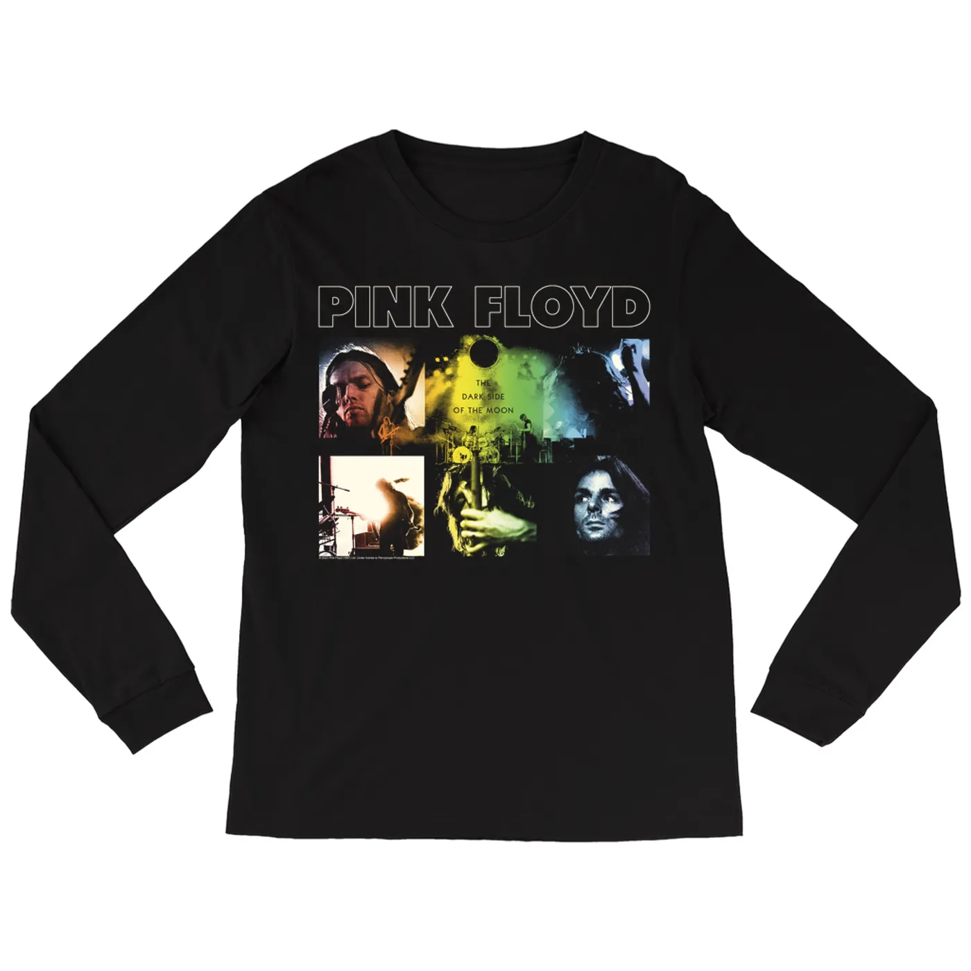 Pink Floyd Long Sleeve Shirt | Rainbow Ombre Live Band Poster Pink Floyd Shirt