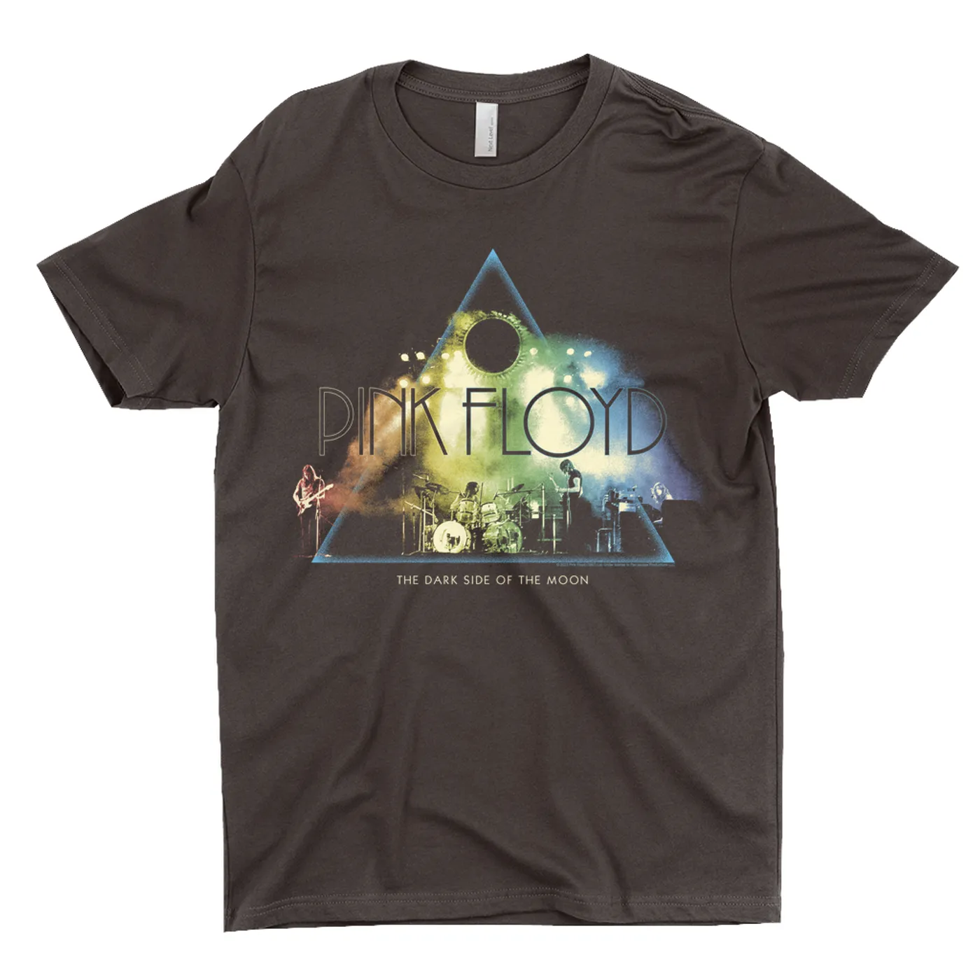Pink Floyd T-Shirt | Live Show Dark Side Of The Moon Photo Rainbow Design Pink Floyd Shirt