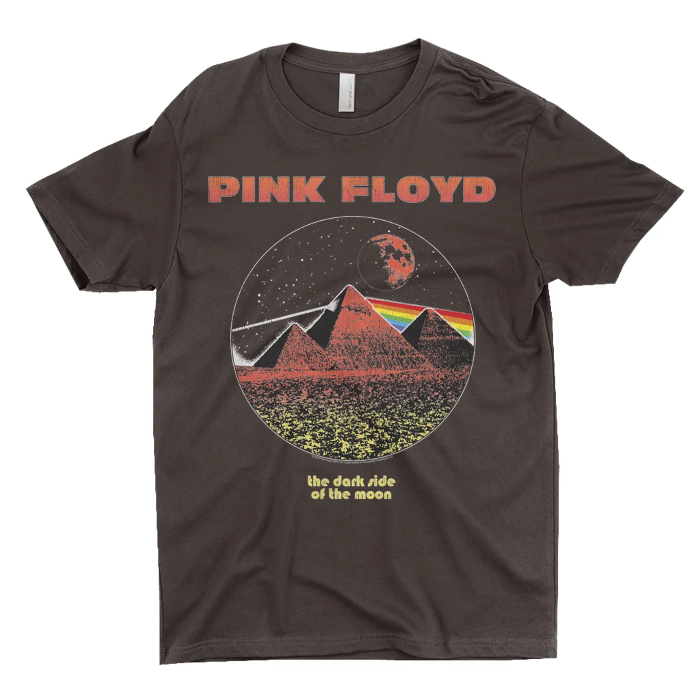 Pink Floyd T-Shirt | Vintage Pyramids Red Tint Image Pink Floyd Shirt